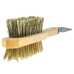 Horse Hoof Pick with Brush Equestrian Pony Stiff Wire Brushes Handle Stable Tool