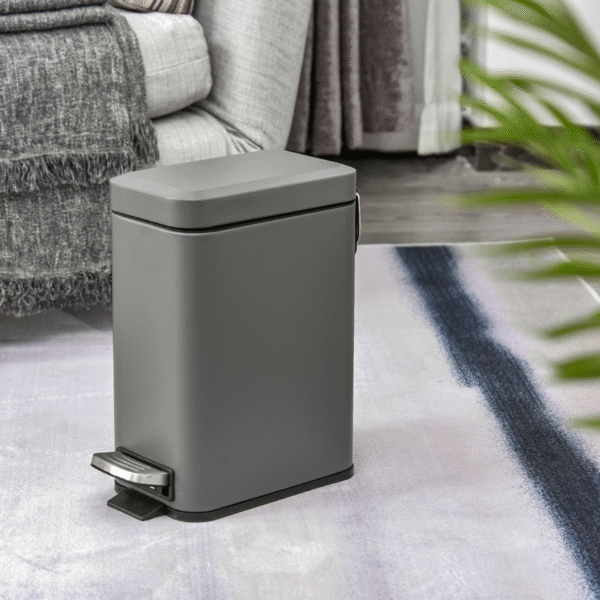 5L Steel Step Trash Can with Quiet-Closed Lid & Removable Inner Bucket Home & Garden Free Shipping 7