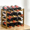 Bamboo Countertop Wine Rack 16-Bottle 4-Tier Display Shelf – Eco-friendly bamboo construction for durability – Holds 16 standard wine bottles securely – Four-tier design maximizes vertical storage – Compact countertop footprint, easy to access – Smooth rounded edges, easy assembly Home & Garden Free Shipping 23