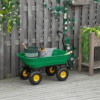 75L Heavy-Duty 4-Wheel Garden Cart Wheelbarrow with Tipping & EVA Handle Garden Free Shipping 23