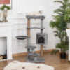 Multi-Level Cat Tree Tower with Scratching Post, Hammock, Teasing Rope & Ball Horse & Petcare Free Shipping 23
