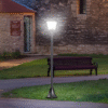 Solar Powered LED Lamp Post IP44 – Garden Path Light, Black Garden Free Shipping 23