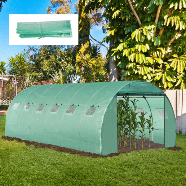Walk-In Greenhouse Polyethylene Replacement Cover for Winter Garden Garden Free Shipping 7