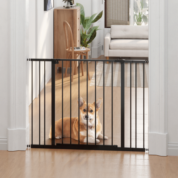 Expandable Pressure-Fit Dog Gate for Stairs & Doorways, 76-107 cm, Black Horse & Petcare Free Shipping 7