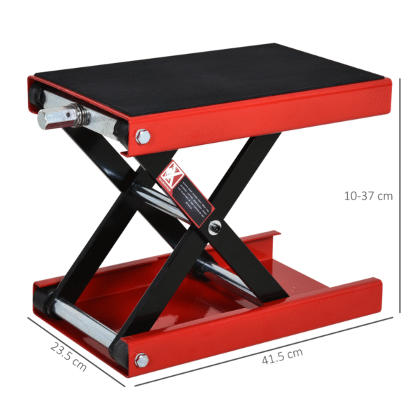 500KG Steel Motorbike Lift with X-Frame, Rubber Top & Adjustable Height DIY & Tools Free Shipping 9