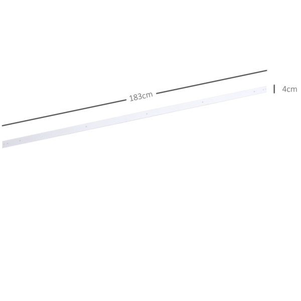 6ft Modern Carbon Steel Sliding Barn Door Track Kit – White (Hardware Only) Home & Garden Free Shipping 9