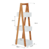 A-Shape Bamboo 3-Tier Bathroom Rack | Natural Wood, Durable & Easy-Clean Home & Garden Free Shipping 25