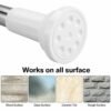 Heavy-Duty Extendable Telescopic Shower Curtain Rod for Bath, Door & Window
