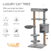 Multi-Level Cat Tree Tower with Scratching Post, Hammock, Teasing Rope & Ball Horse & Petcare Free Shipping 27