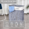 Bamboo Laundry Hamper with Removable Lining Dual-Section Large Home & Garden Free Shipping 27