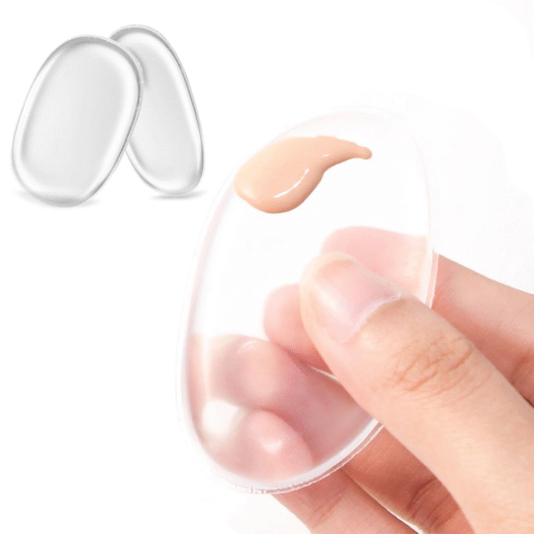 Crystal Clear Silicone Makeup Sponge for Flawless Foundation & Blending