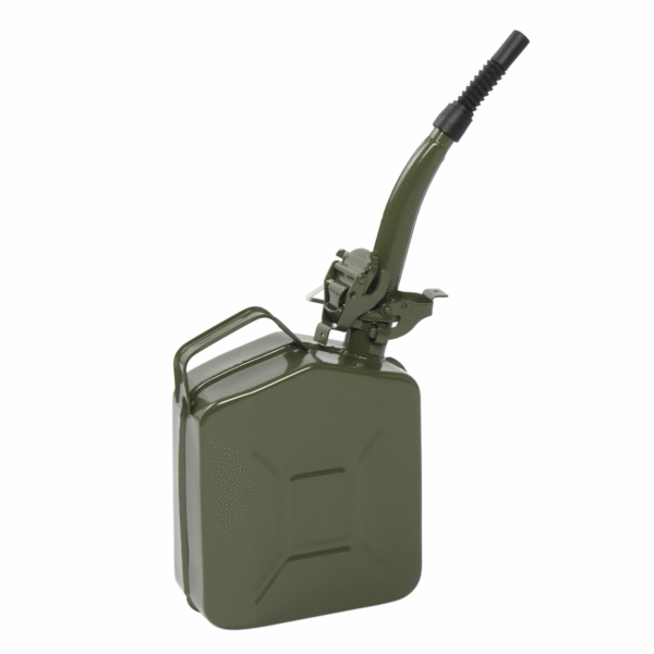 5L Army Green Oil Barrel 0.6mm with Inverted Oil Pipe – American Style Car & Caravan Free Shipping 15