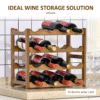 Bamboo Countertop Wine Rack 16-Bottle 4-Tier Display Shelf – Eco-friendly bamboo construction for durability – Holds 16 standard wine bottles securely – Four-tier design maximizes vertical storage – Compact countertop footprint, easy to access – Smooth rounded edges, easy assembly Home & Garden Free Shipping 29