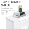 Homcom painted slatted mdf radiator cover 152x19x81cm with shelf – home diy accessory uk lifestyle & decor free shipping 29