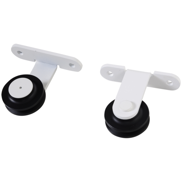 6ft Modern Carbon Steel Sliding Barn Door Track Kit – White (Hardware Only) Home & Garden Free Shipping 13