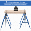 Two Steel Adjustable Saw Horses, Telescopic Folding Builder’s Trestles DIY & Tools Free Shipping 29