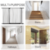 Expandable Pressure-Fit Dog Gate for Stairs & Doorways, 76-107 cm, Black Horse & Petcare Free Shipping 29