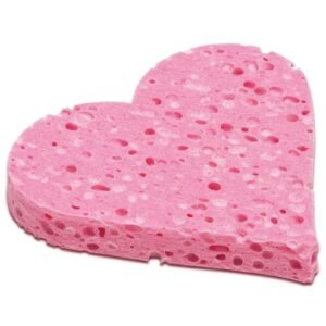 Calypso Bath Sponge Pink Heart Shaped Loofah Body Wash Shower Adult Bath Toy Fun