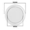 Adjustable Ceiling Air Diffuser Valve Fitting Ventilation Air Supply 100mm White Home & Garden Free Shipping 41