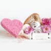 Calypso Bath Sponge Pink Heart Shaped Loofah Body Wash Shower Adult Bath Toy Fun