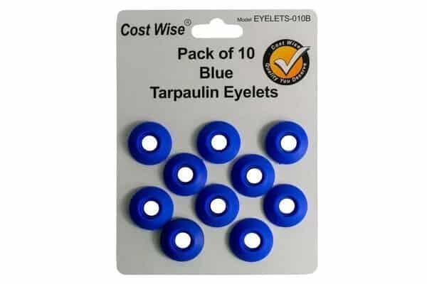 Tarpaulin Eyelets Blue Plastic DIY Self Sealing Grommets Double Sided Pack of 10 Home & Garden Free Shipping 5