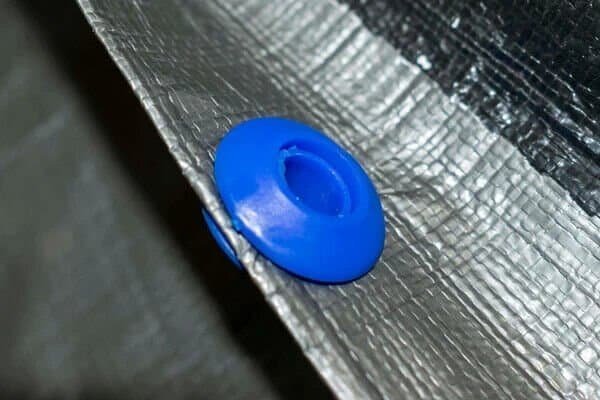Tarpaulin Eyelets Blue Plastic DIY Self Sealing Grommets Double Sided Pack of 10 Home & Garden Free Shipping 13