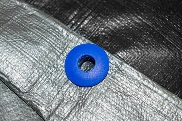 Tarpaulin Eyelets Blue Plastic DIY Self Sealing Grommets Double Sided Pack of 10 Home & Garden Free Shipping 17