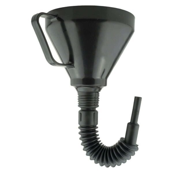 Heavy Duty Flexible Funnel Black With Flexi Extendable Spout Oil Petrol Diesel Car & Caravan Free Shipping 5