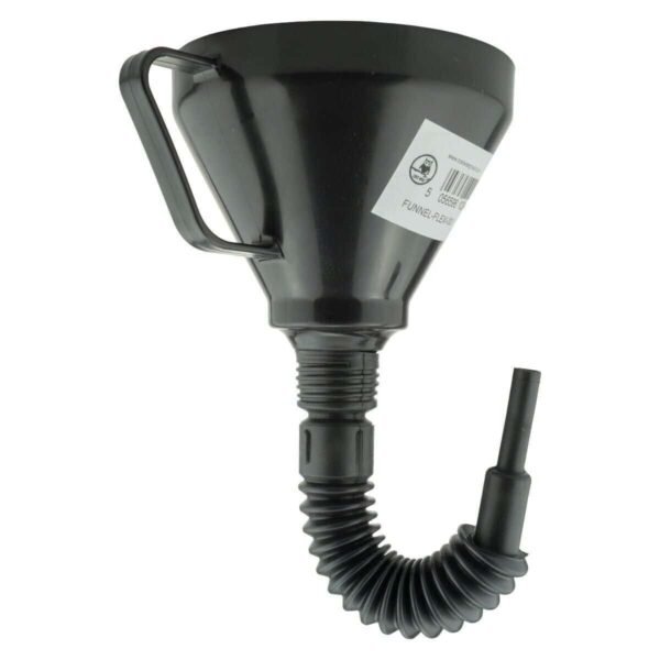 Heavy Duty Flexible Funnel Black With Flexi Extendable Spout Oil Petrol Diesel Car & Caravan Free Shipping 7