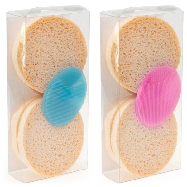 Facial & Body Care Set – Makeup Pads Bath Sponges Loofah Face Brush in Gift Box Beauty Free Shipping 9