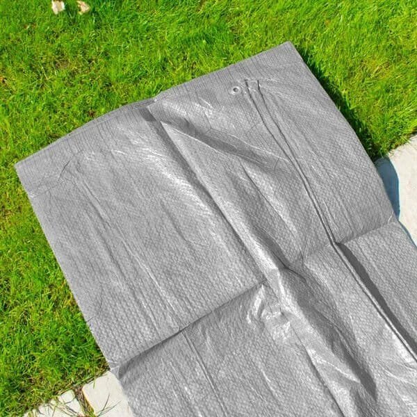 Heavy-Duty S-Grade Tarpaulin Cover with Accessory Kit – 50 GSM Waterproof Ground Sheet, Ropes & Bungee Cords DIY & Tools Free Shipping 19