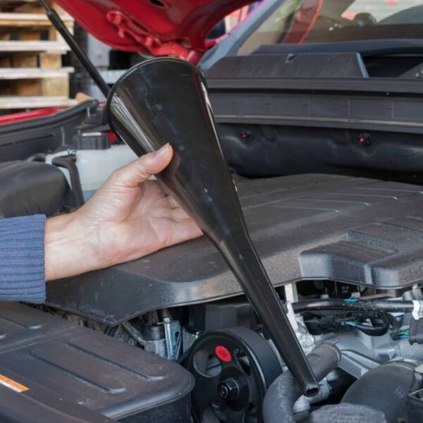 Heavy Duty Long Neck Plastic Car Funnel Petrol Diesel Wash Car Oil Fuel Portable