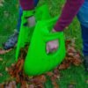 Garden Cleaning Scoops Leaf Grabber Large Green Plastic Hand Held Grabs Gather Garden Free Shipping 55