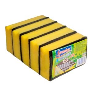 Spontex Washing Up Sponge Scourer Non Scratch Scouring Pads Catering Pack of 5