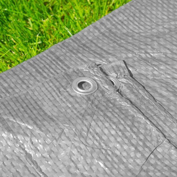 Heavy-Duty S-Grade Tarpaulin Cover with Accessory Kit – 50 GSM Waterproof Ground Sheet, Ropes & Bungee Cords DIY & Tools Free Shipping 23