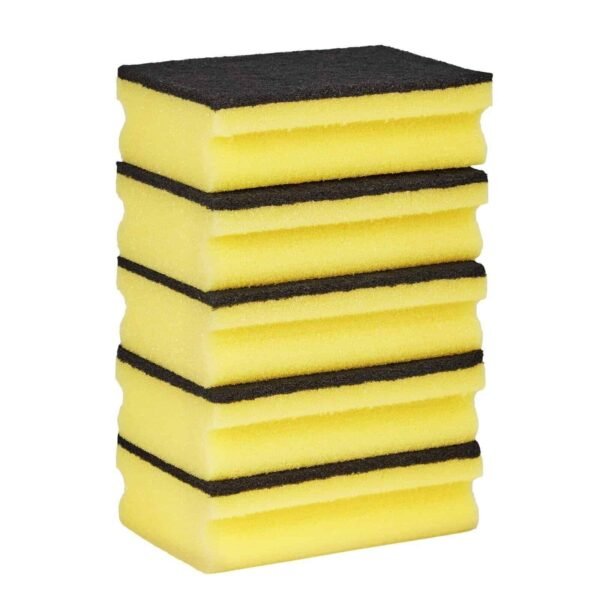 Spontex Washing Up Sponge Scourer Non Scratch Scouring Pads Catering Pack of 5