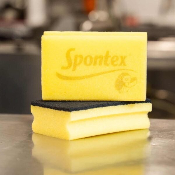 Spontex Washing Up Sponge Scourer Non Scratch Scouring Pads Catering Pack of 5