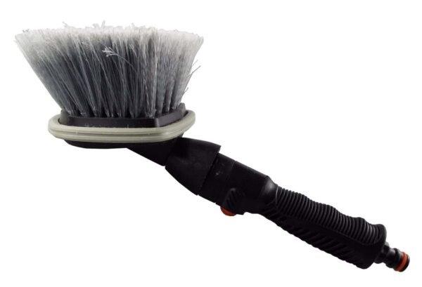 Car Wheel Cleaning Brush Round Wet Wash Quick Connect to Hose Pipe On/Off Switch Car & Caravan Free Shipping 7