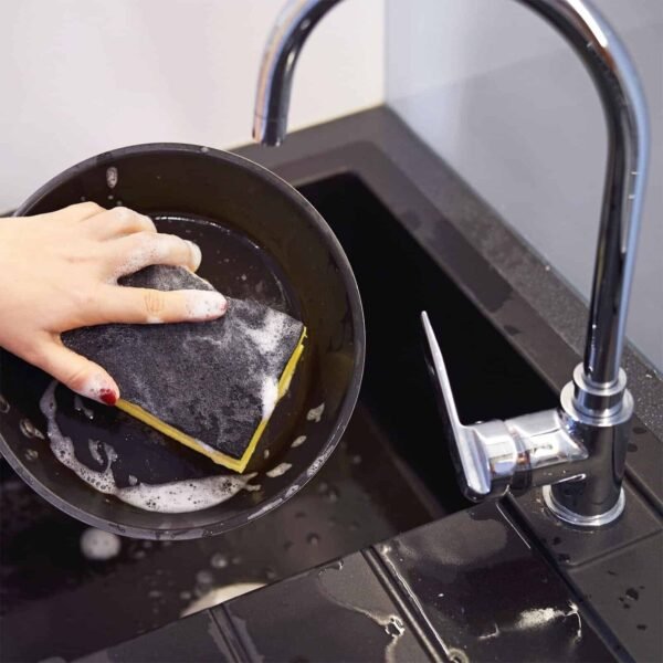 Spontex Washing Up Sponge Scourer Non Scratch Scouring Pads Catering Pack of 5