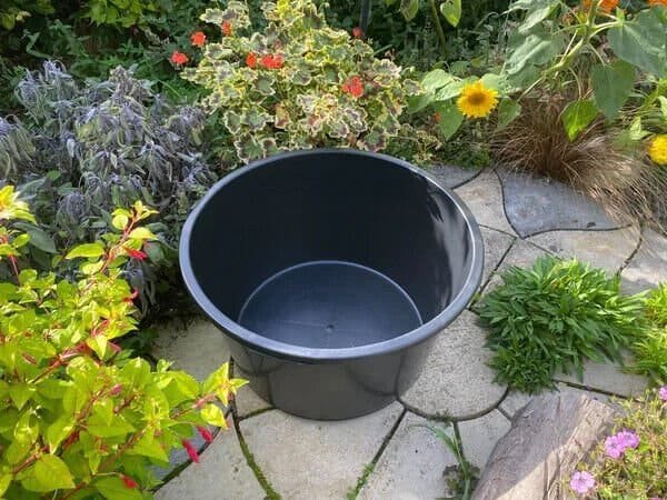 Mortar Mixing Tub Container 45L 65L 90L Garden Construction Building Plastering