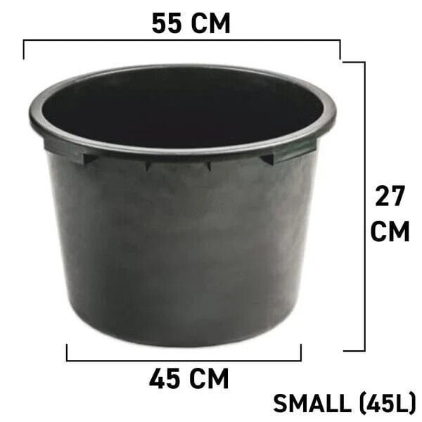 Mortar Mixing Tub Container 45L 65L 90L Garden Construction Building Plastering