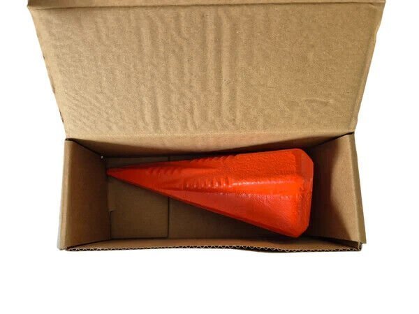 Heavy Duty 4LBS Diamond Wood Splitting Wedge Red Forged Metal Durable DIY & Tools Free Shipping 23