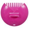 Garden Cleaning Scoops Hand Held Leaf Grabber Pink Plastic Teeth Rake Design