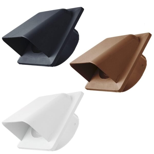 100mm Graphite External Hooded Wall Air Vent Duct Cover Gravity Flap Cowl Grille Home & Garden Free Shipping 9