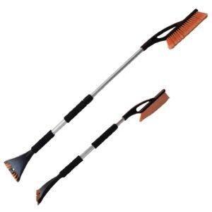Telescopic Car Snow Remover Brush Extendable Length Car Windshield Ice Scraper