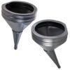 Heavy Duty Large Fuel Funnel Straight/Angled Plastic Garage Petrol Oil Diesel