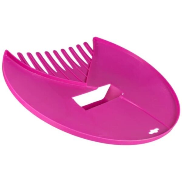Garden Cleaning Scoops Hand Held Leaf Grabber Pink Plastic Teeth Rake Design