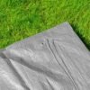 Grey S-Grade Waterproof Heavy-Duty Multipurpose Camping Tarpaulin Size 4m x 5m Garden Free Shipping 63