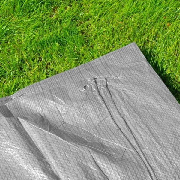 Grey S-Grade Waterproof Heavy-Duty Multipurpose Camping Tarpaulin Size 4m x 5m Garden Free Shipping 29