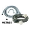 4M Grey Plastic Washing Machine Dishwasher Drain Hose Extension Pipe Replacement Home & Garden Free Shipping 13